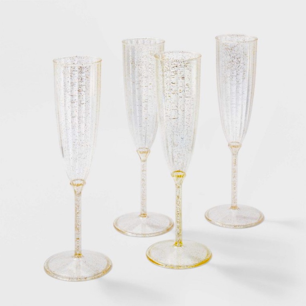 Plastic Sturdy Champagne Flutes